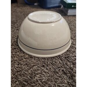 Gaetano Pottery‎ Mixing Bowl Blue Stripes USA Vintage